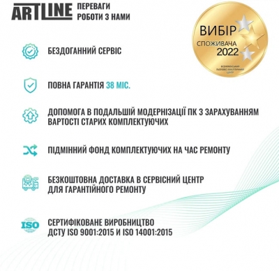 Комп'ютер ARTLINE Gaming X49 (X49v18) — Тест Ryzen 5 5600, RTX 5060 та 32 ГБ RAM