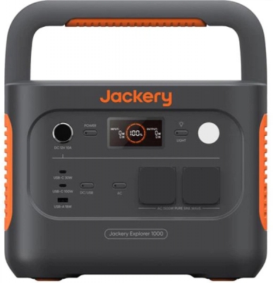 Зарядна станція Jackery Explorer 1000 V2 — 1500 Вт, 1070 Вт⋅год, ДБЖ та безшумна робота