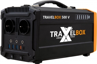 Зарядна станція Cross Tools TravelBox 500V — Універсальне живлення 500 Вт з чистою синусоїдою
